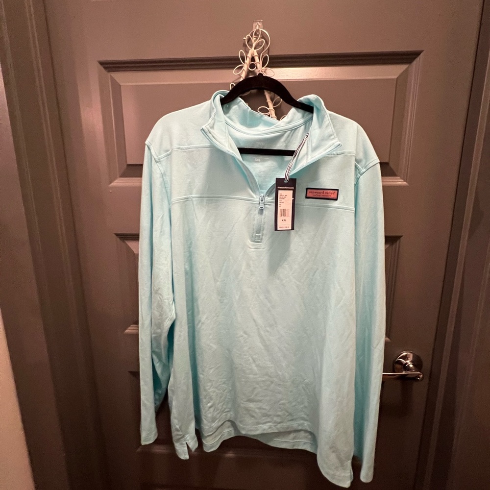 NWT Vineyard Vines Men’s Turquoise Pullover Size XXL